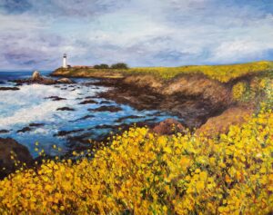 Wildflowers at Pigeon Point Lighthouse